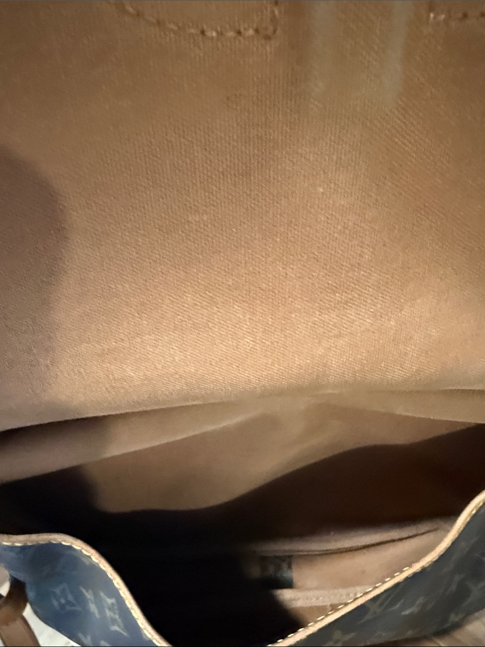Louis Vuitton Brown Monogram Crossbody Satchel with Tan Strap - Picture 7 of 16